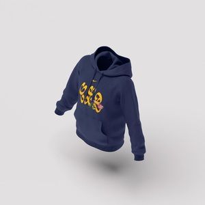 DRAKE NIKE CLB HOODIE BLUE